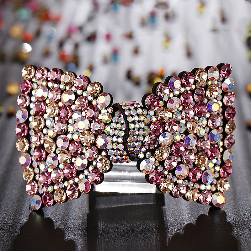 Korean Style Rhinestone Bowknot Hair Clip Top Clip