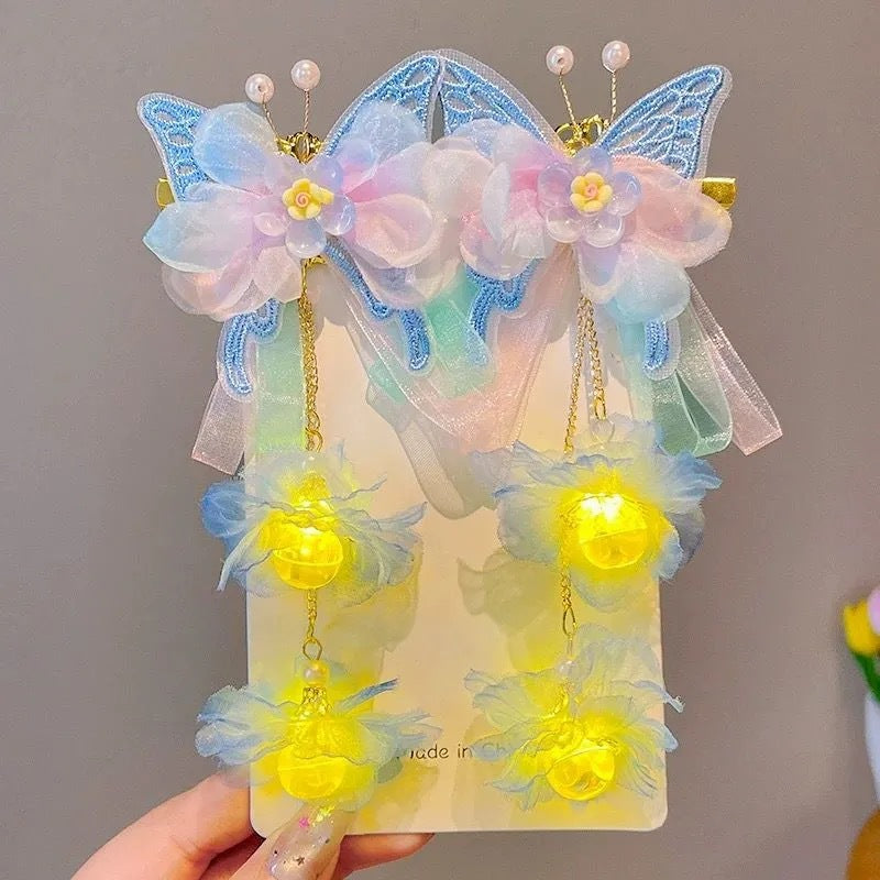 Large Butterfly Hair Clip Silk Flower Hair Accessory for Women