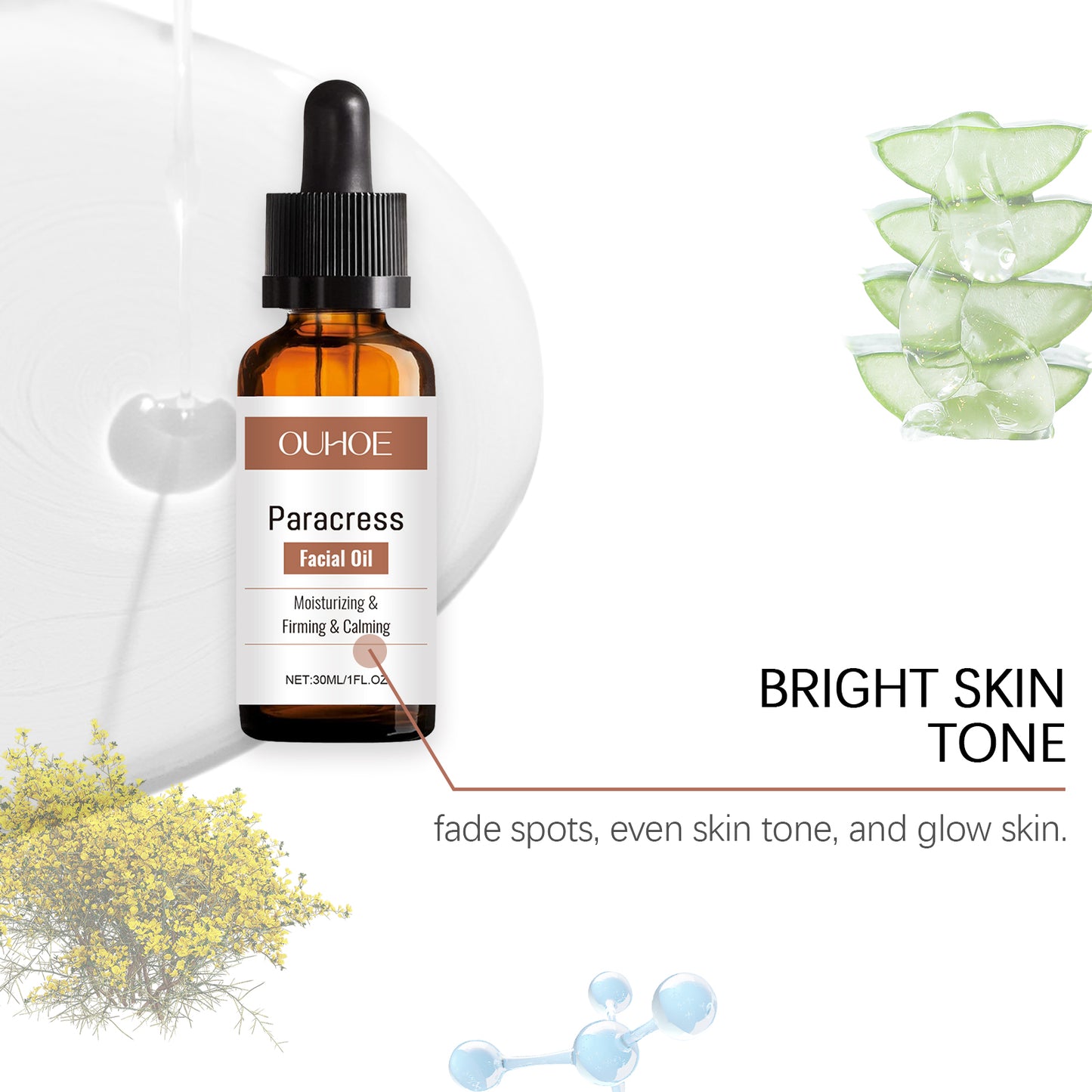 Anti-Aging Facial Repair Serum with Hyaluronic Acid & Acacia - 30ml