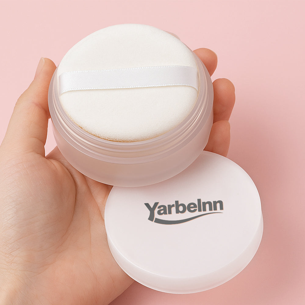 Long-Lasting Matte Concealer Setting Powder with Highlighter - Waterproof Oil Control Face Powder, 8g