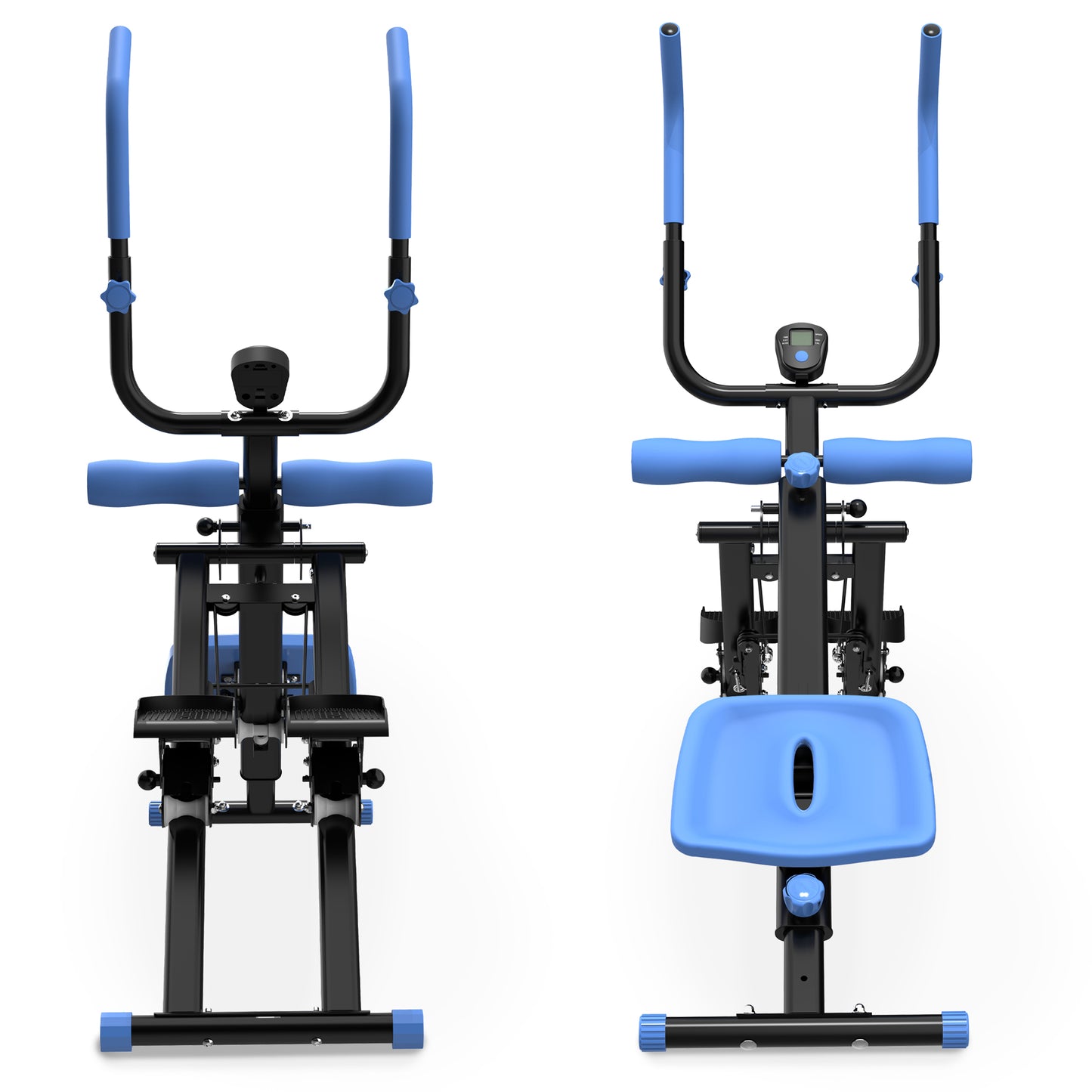 2-In-1 Stair Stepper and Ab Workout Machine - Blue