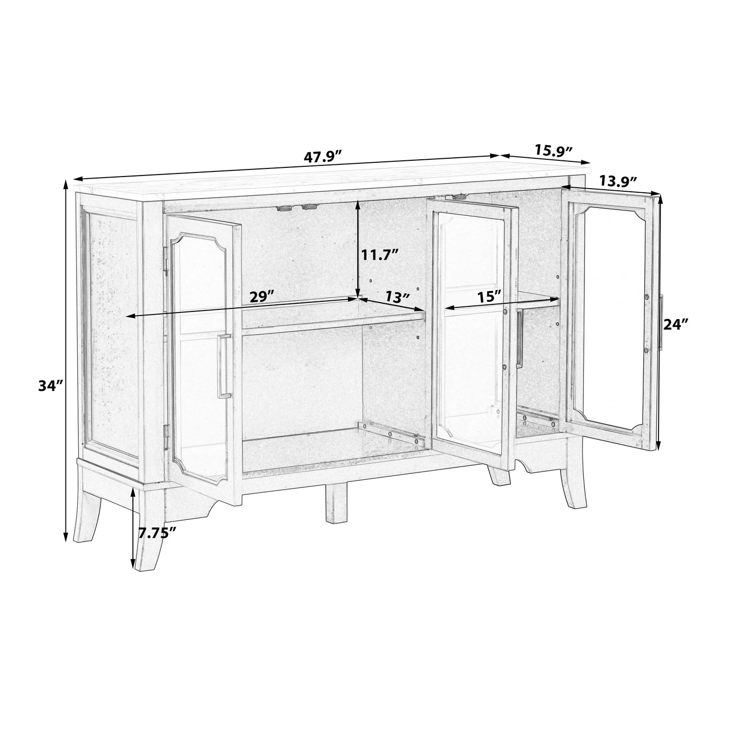 Storage Cabinet In The Entrance To Living And Dining Room, Large