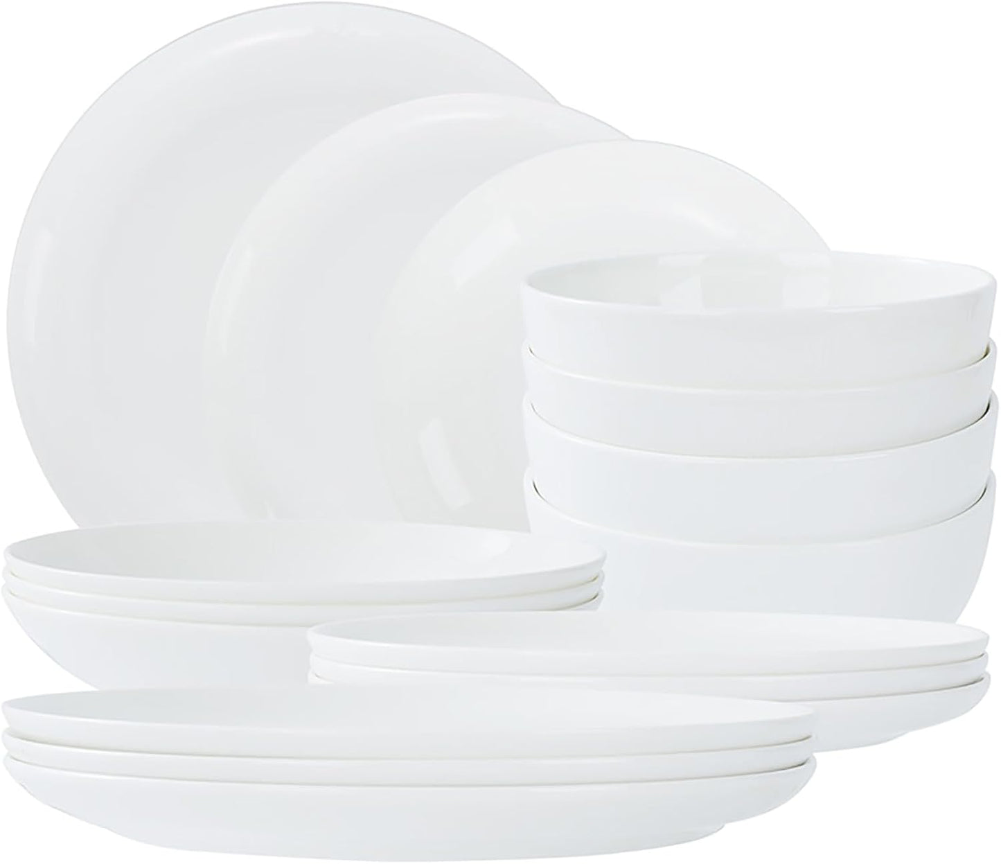 Lily Bone China Dinnerware Set - 16 Pieces Service for 4