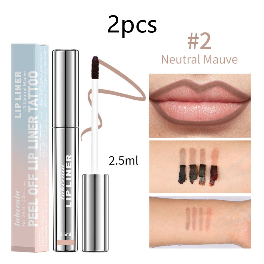 Matte Finish Lip Liner Stain - Long-Lasting Waterproof Lip Color