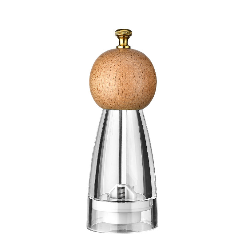 Manual Pepper Grinder with Acrylic or Stainless Steel Options - Kitchen Spice Mill
