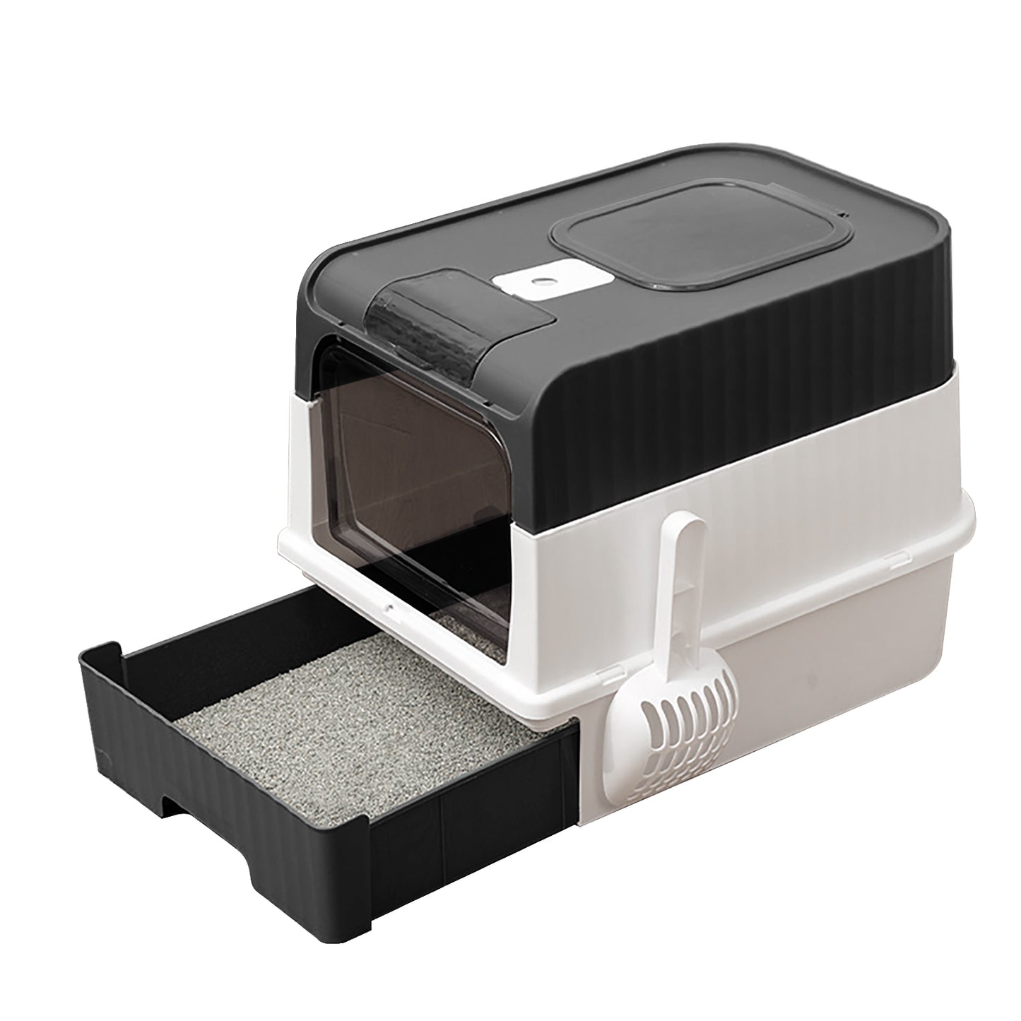 Self Pickup Cat Litter Box with Magic Cube Design - Multiple Colors Available