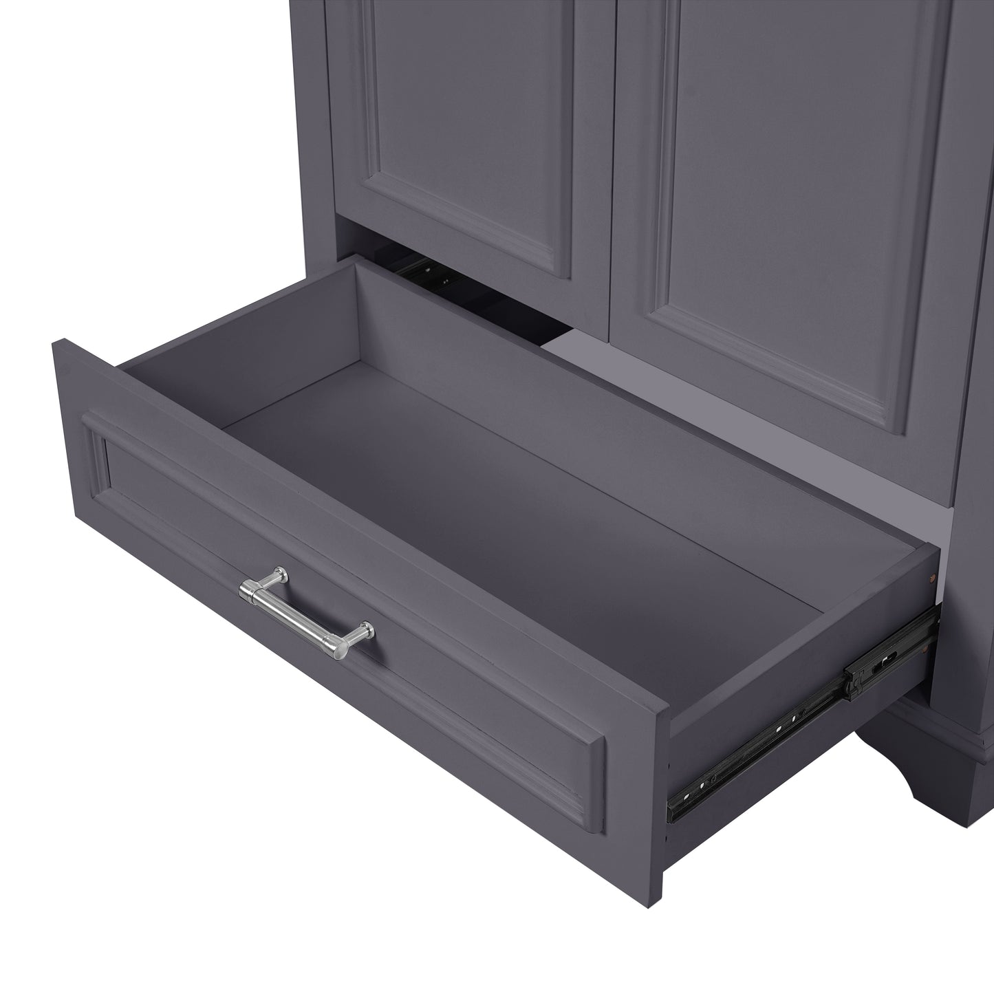 30" Blue Bathroom Vanity with Ceramic Sink & Soft Close Doors