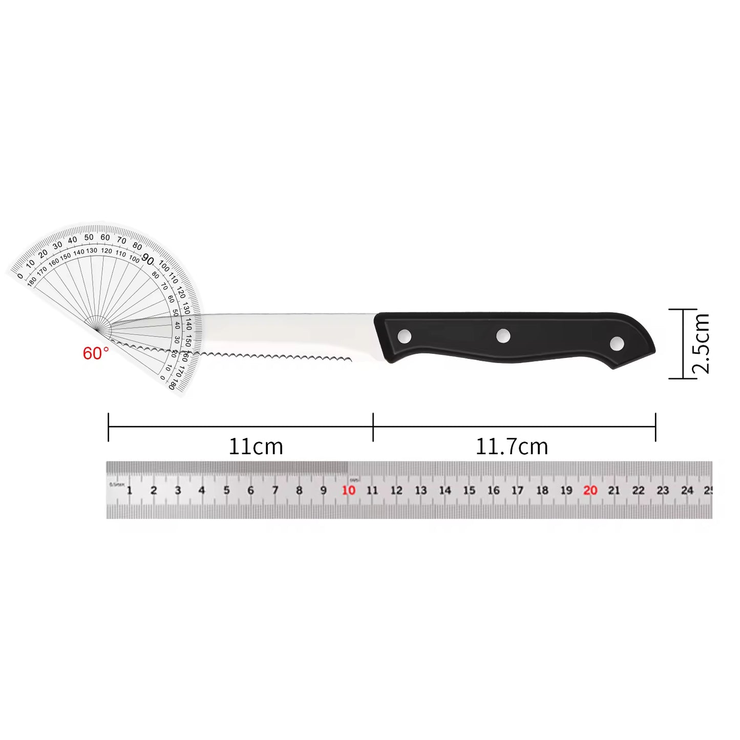 12-Piece Kitchen Knife Set with High-Carbon Steel Blades