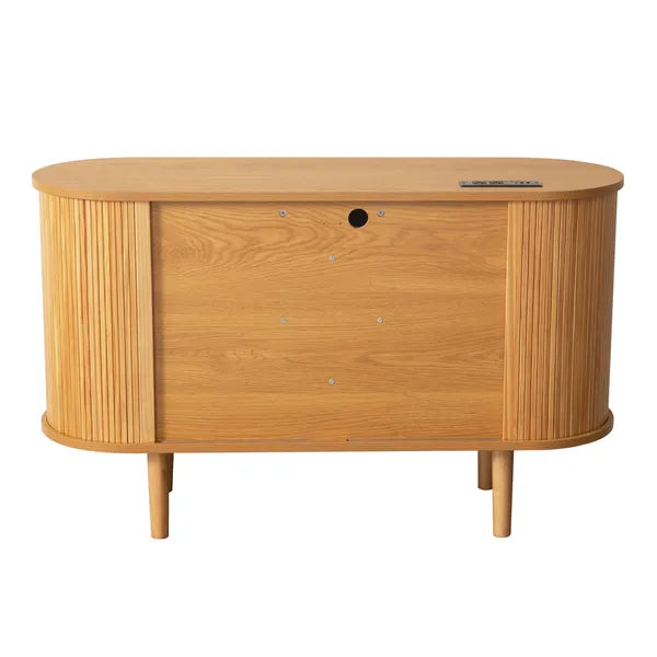 Modern Fluted Sideboard Cabinet with Storage for Dining Room