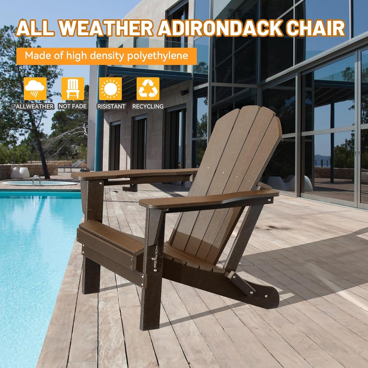 Adirondack Chair, Plastic Chairs, HDPE Folding Chairs,Outdoor Chairs