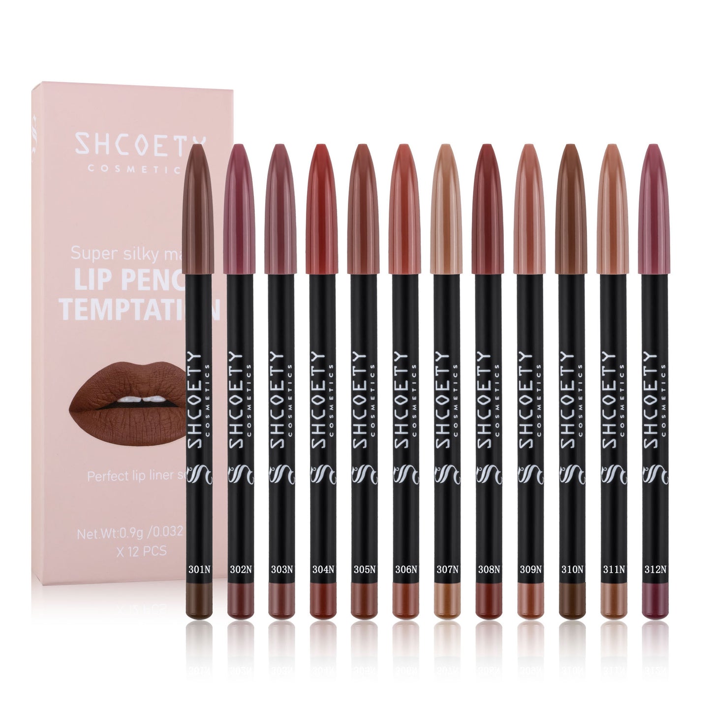 12 Color Matte Lipstick Set - Lip Liner & Lipstick Suit for Makeup