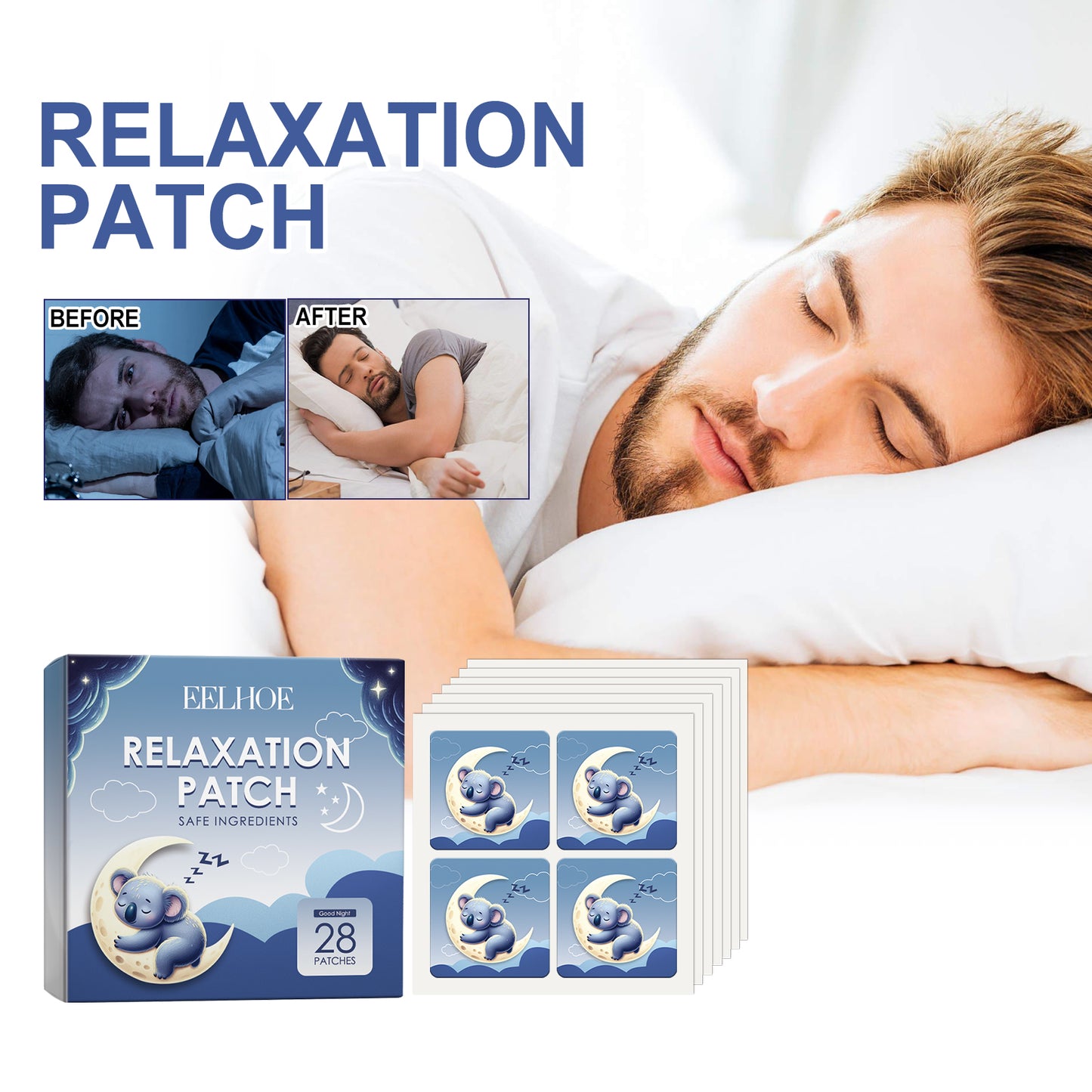 Relaxation Sleep Patches for Improved Rest & Insomnia Relief