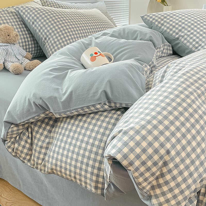 Pure Cotton Four-Piece Quilt Cover Set - Multiple Sizes & Patterns
