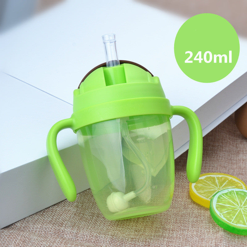 Infant Wide Mouth Plastic Baby Bottle 240ml 300ml - Safe, BPA-Free