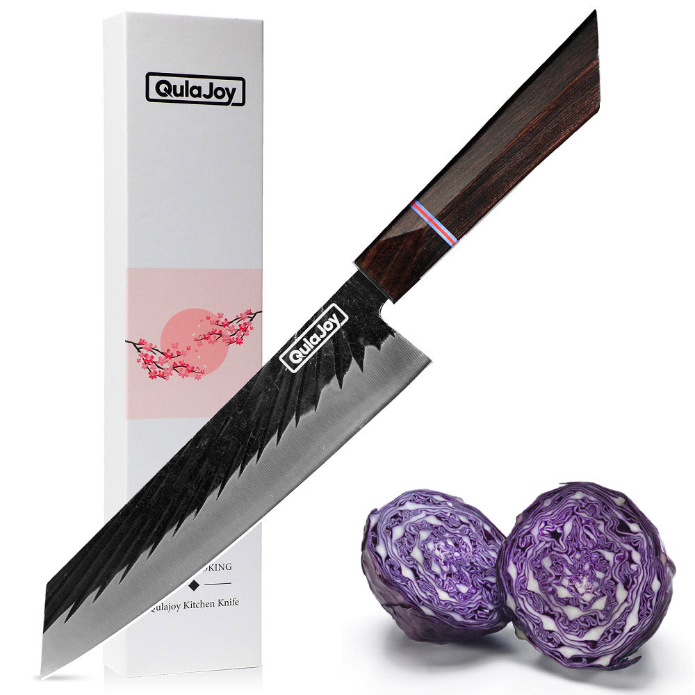 8-Inch Japanese Chef Knife - Hand Forged High Carbon Steel