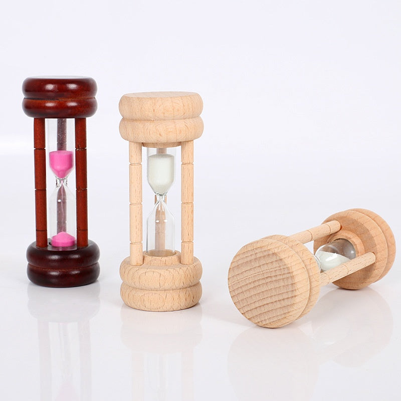 Wooden 30-Minute Hourglass Timer - Beech Style Decorative Kitchen & Home Accent