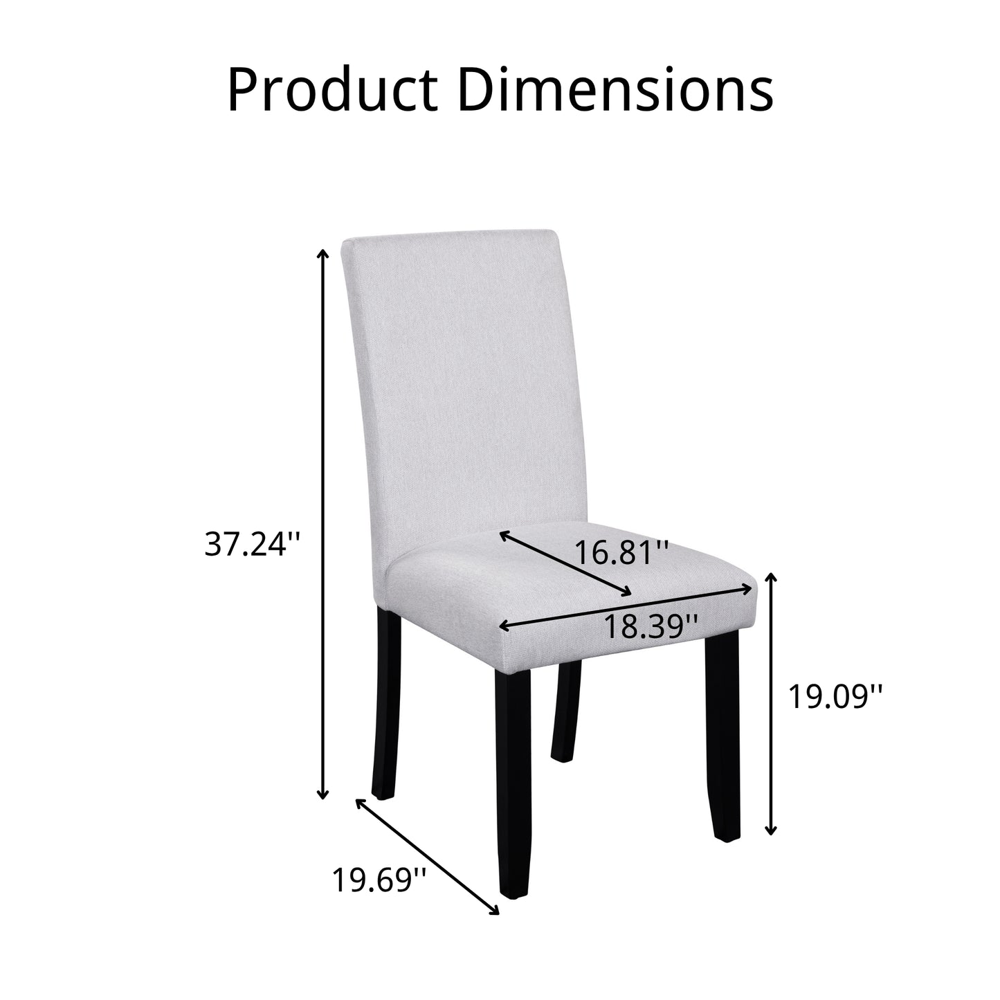 Modern Dining Room Chairs Set Of 4, Accent Diner Upholstered Fabric
