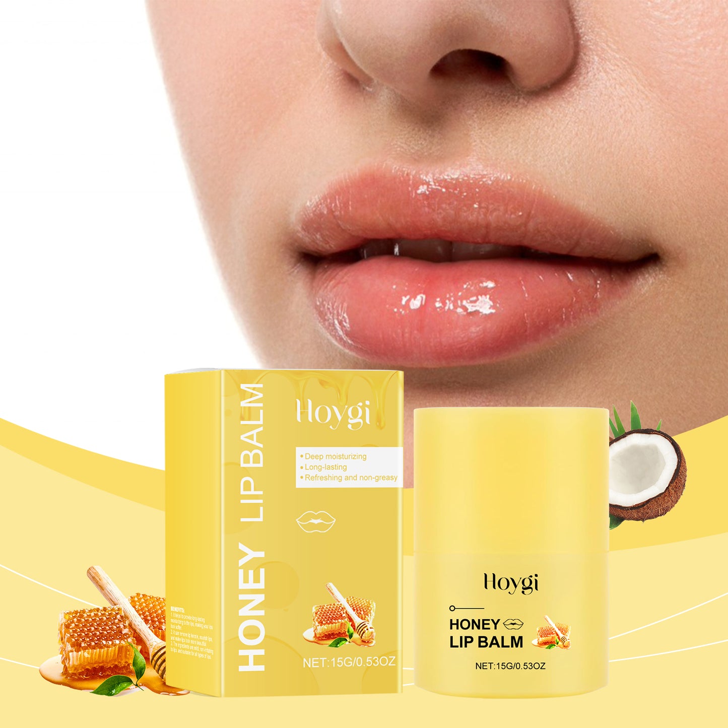 Honey Nourishing Lip Balm - Deep Moisturizing Treatment for Dry Chapped Lips