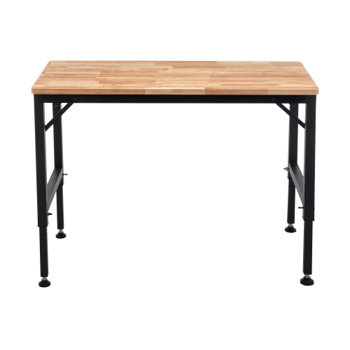 Heavy Duty Adjustable Workbench 48 Inch Garage Table with Rubber Pads & Steel Legs