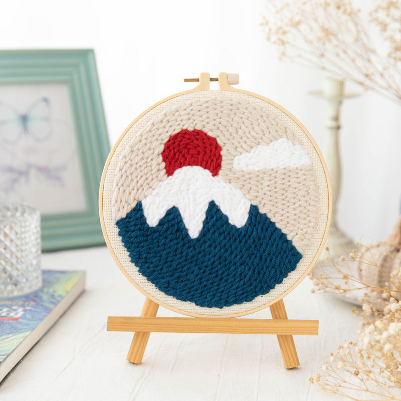 Embroidery Hoop Kit for Cross-Stitch Crafting - Plastic Canvas, 20cm