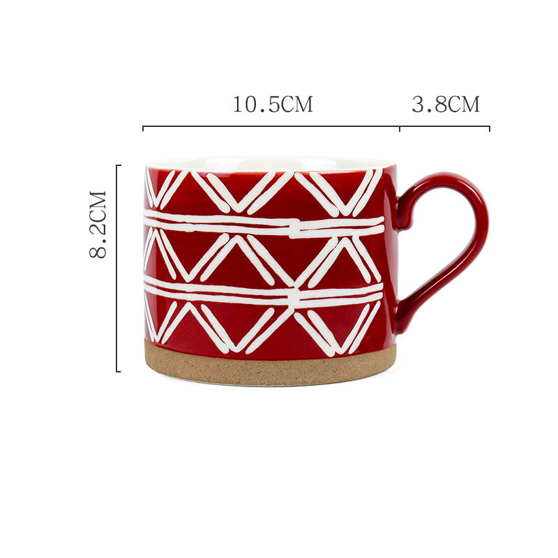 Creative Hand-Painted Ceramic Mug - Multiple Styles & Capacity