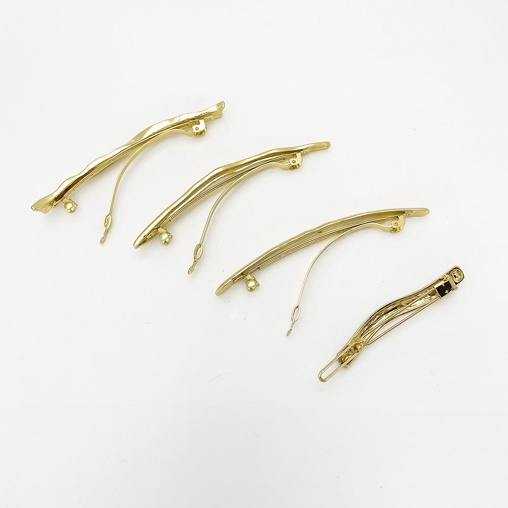 Alloy Hair Barrette Clip - Gold & Silver Styles