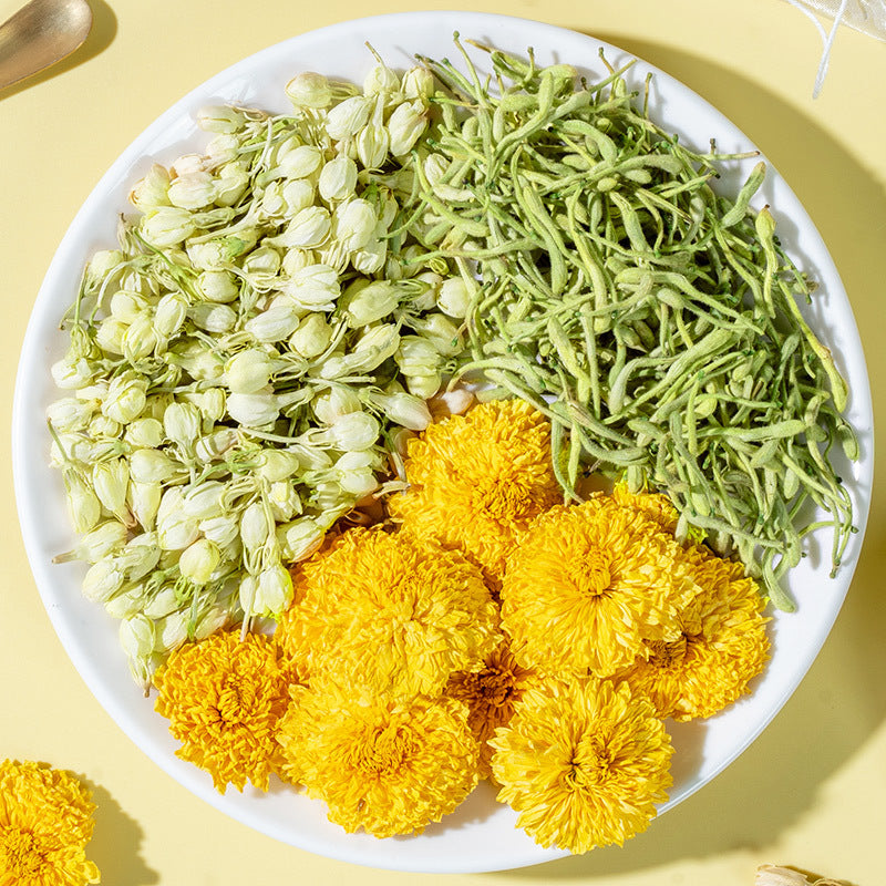 Herbal Flower Tea Bags Set Jasmine Chrysanthemum Honeysuckle Natural Wellness