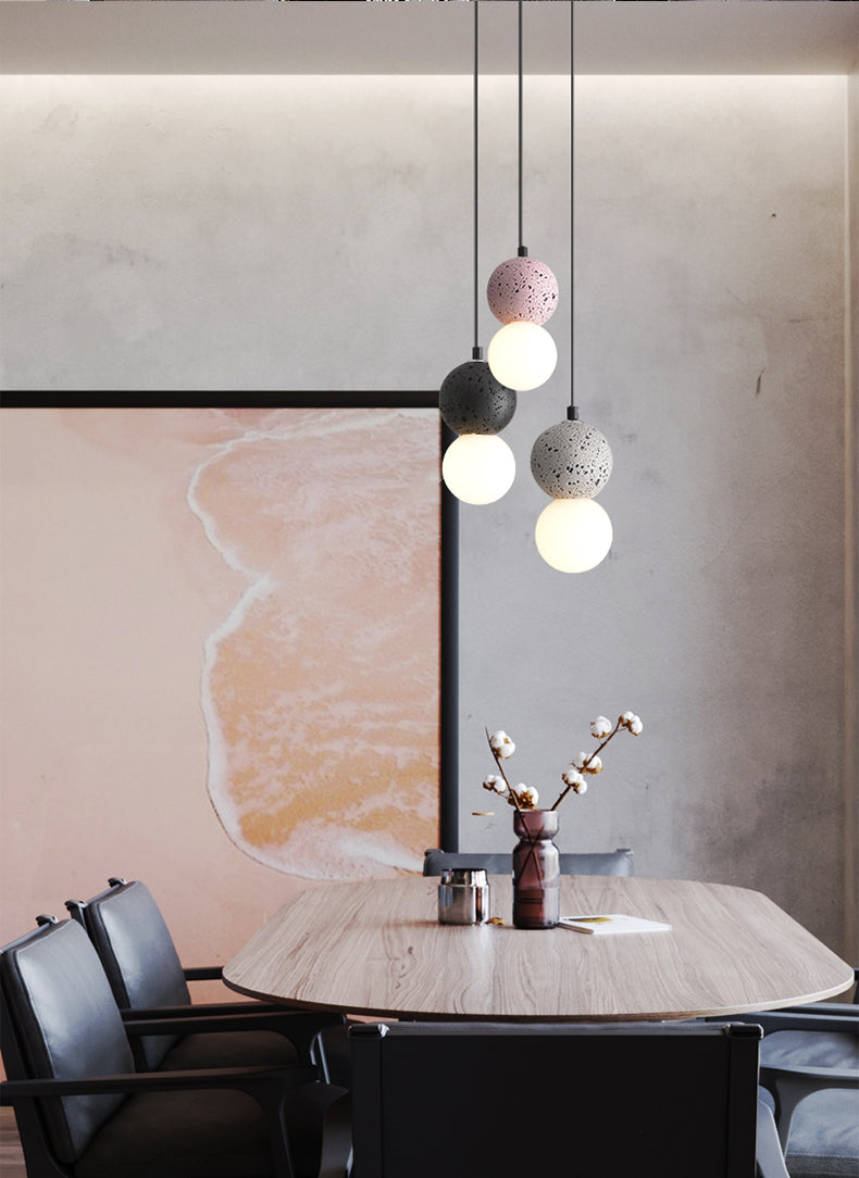 Nordic Resin Chandelier for Home & Cafe Decor - Creative Pendant Lamp