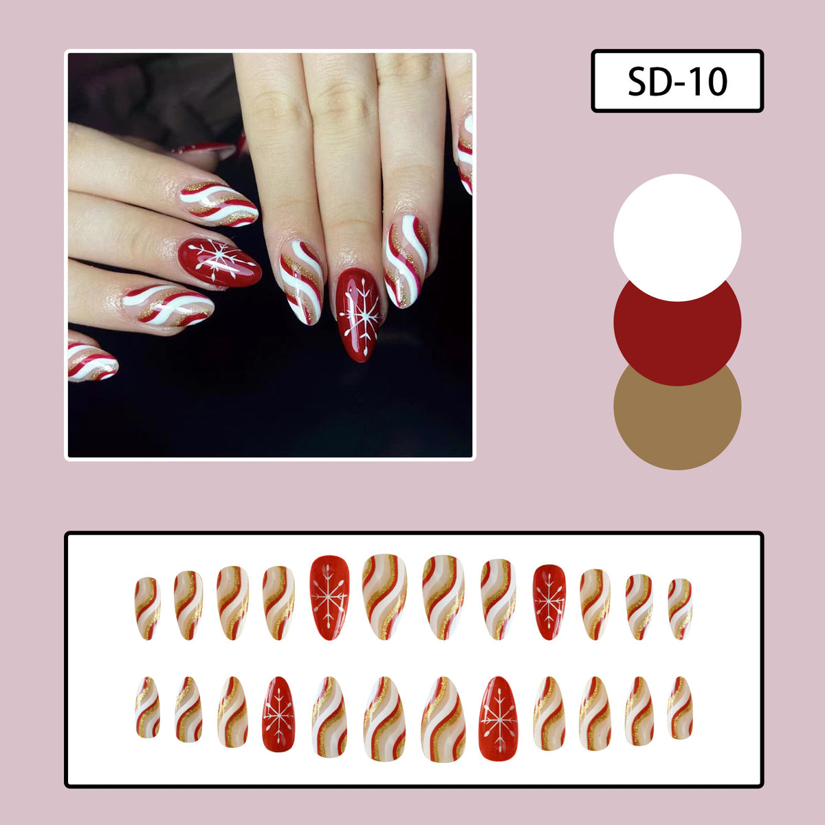 Nail Art Foil Sheets Set - Silver Dot Ink Gold Foil for Nail Decoration