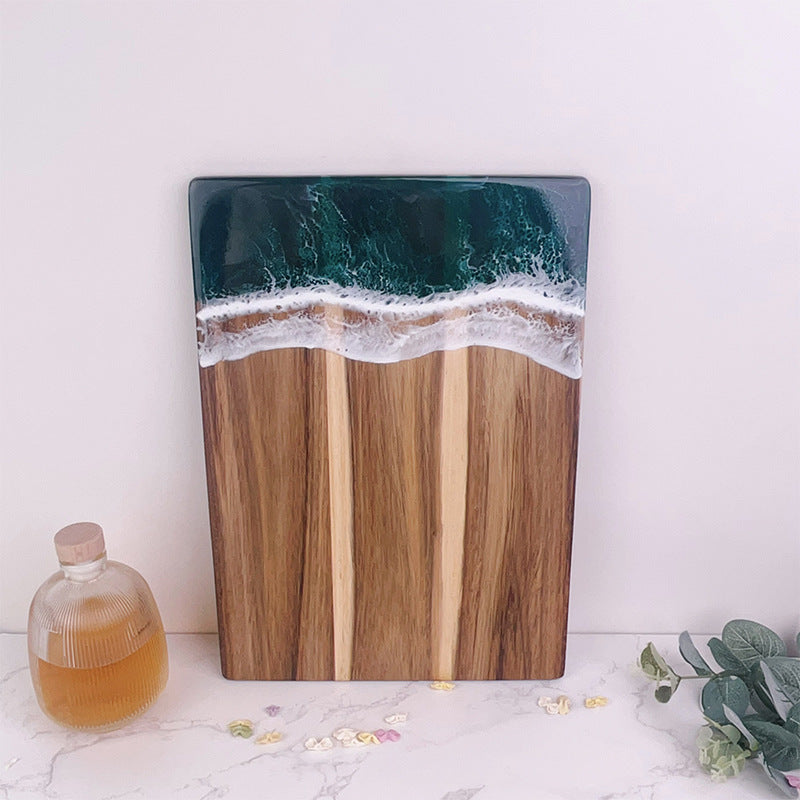 Wooden Chopping Board with Square Shape - Acacia Mangium Kitchen Cutting Board