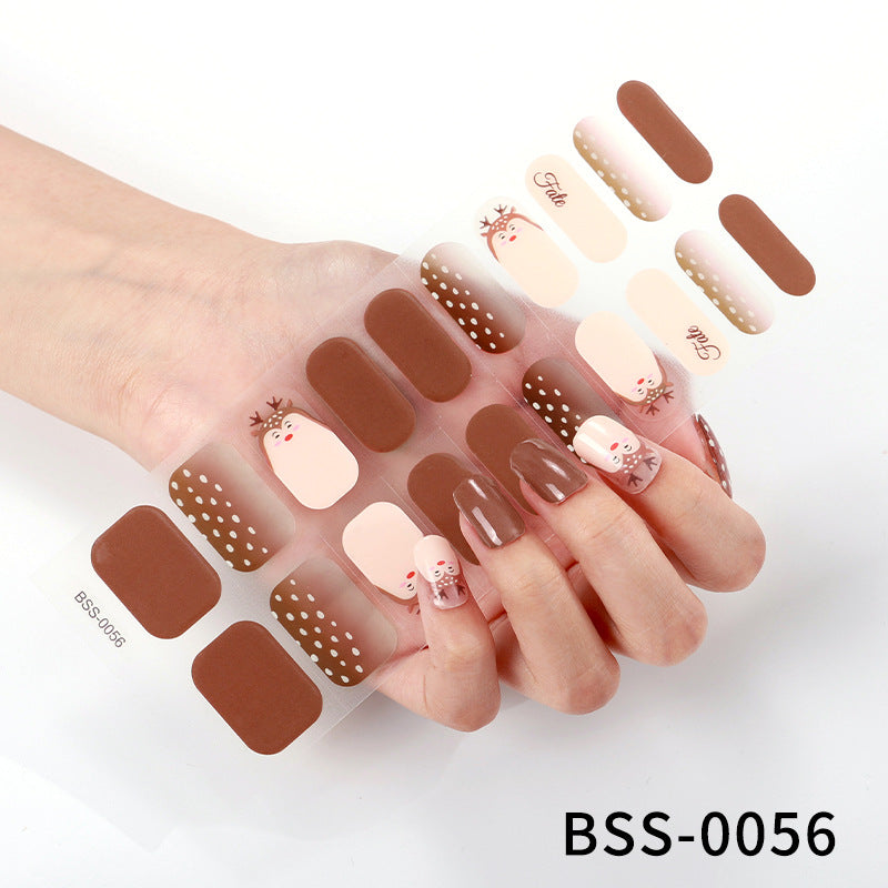 Gel Nail Stickers Set with Nail Art Kit