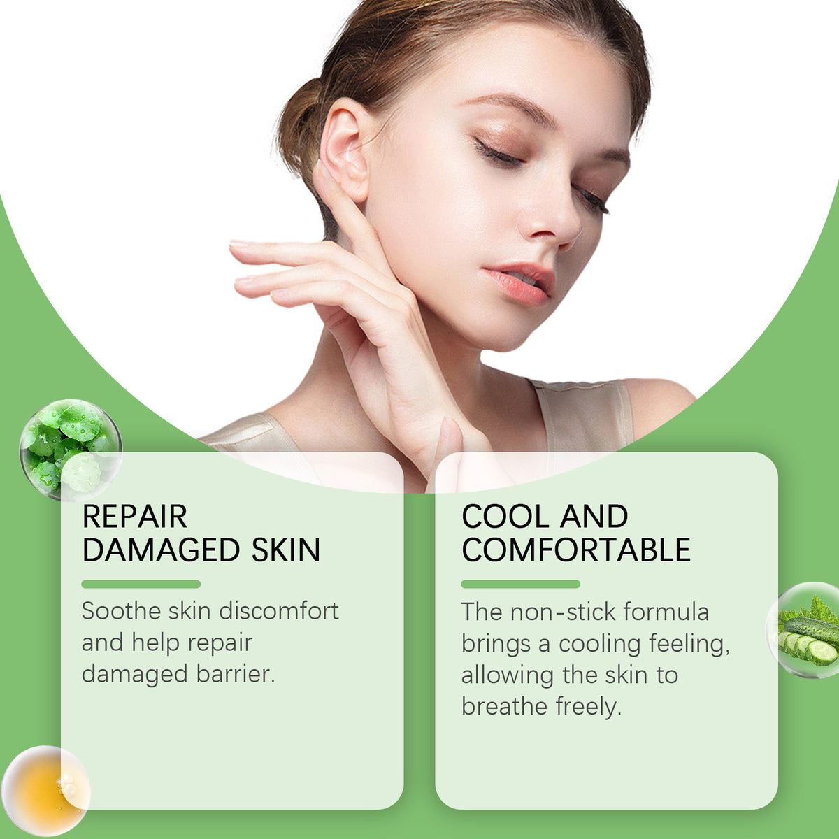 After Sun Exposure, Skin Care Is Dry, Moisturizing, Refreshing And