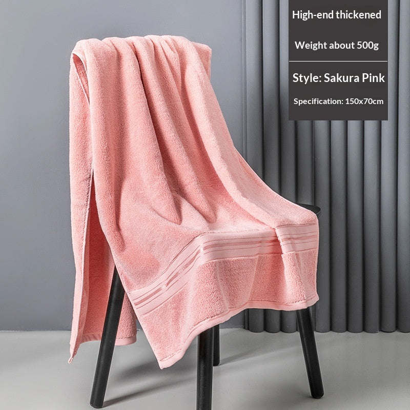 Pure Cotton Bath Towel - Soft, Absorbent, Hotel-Quality, 150x70cm