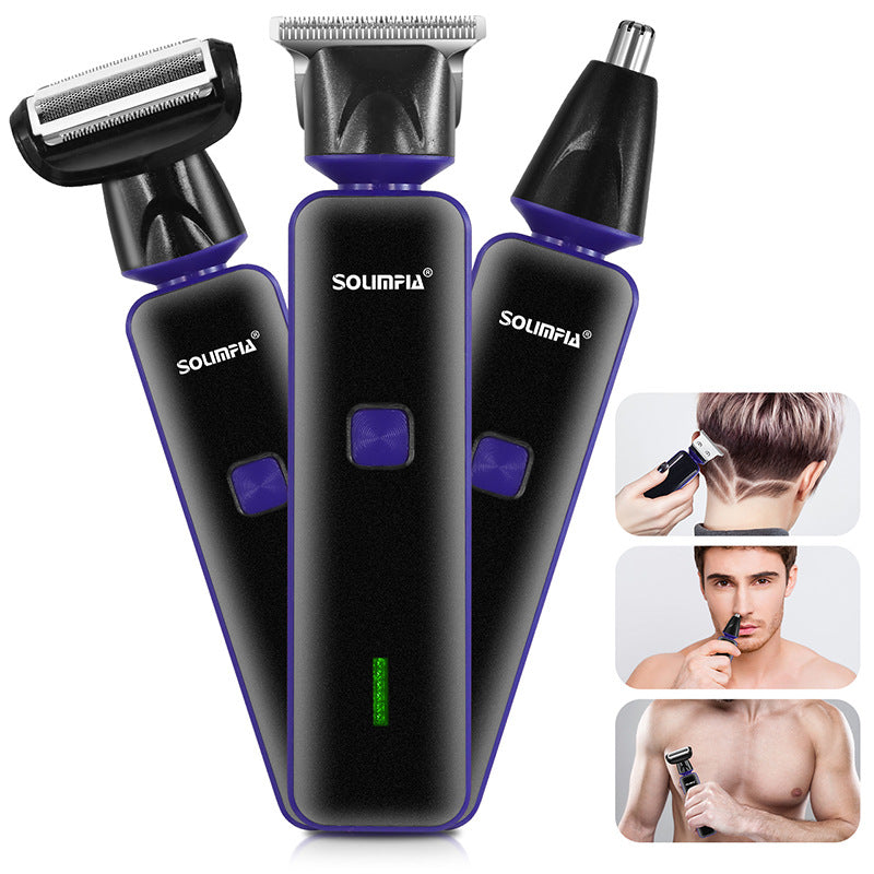 3-in-1 Nose Hair Trimmer Men’s Grooming Shaver - Multifunctional Cordless