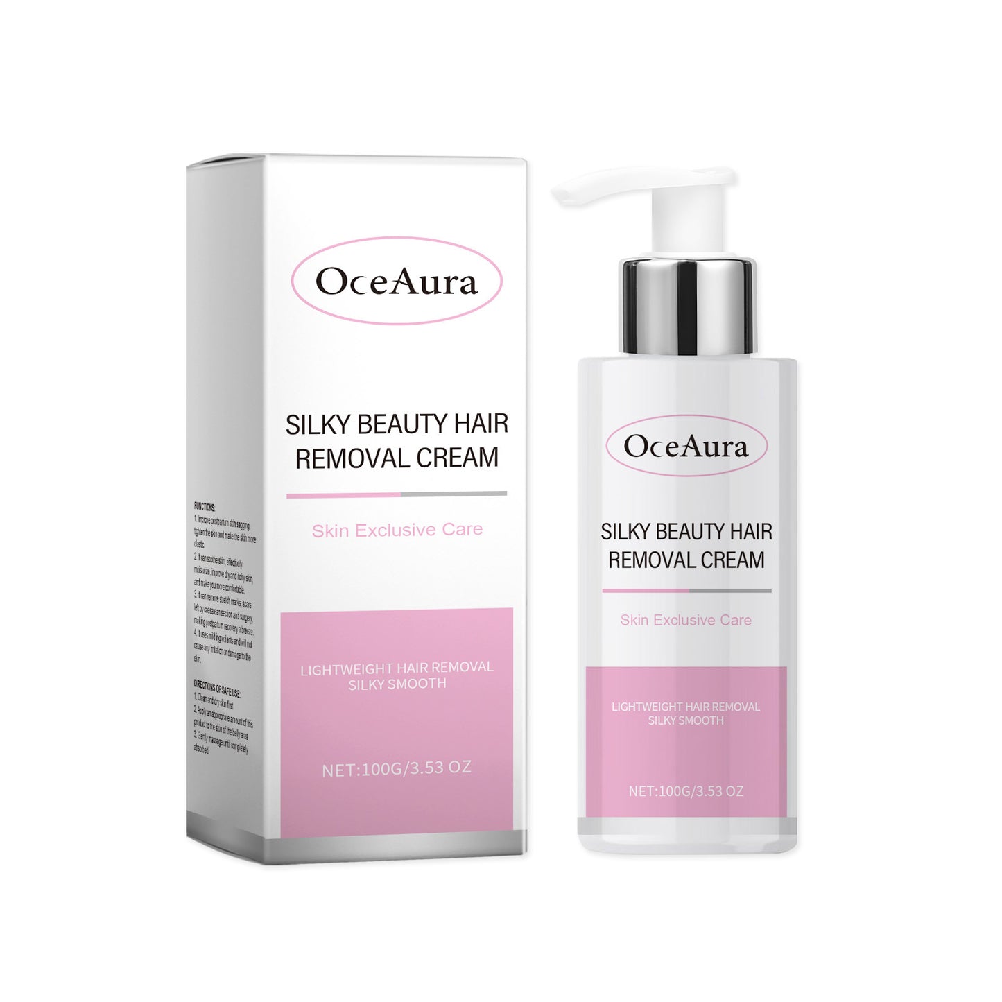 Silky Hair Removal Cream for Women - Gentle Body Hair Remover for Smooth Skin