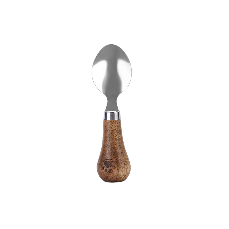 Cheese Knife and Scraper Set with Wooden Handle - Bread, Butter, Cake Serving Utensil