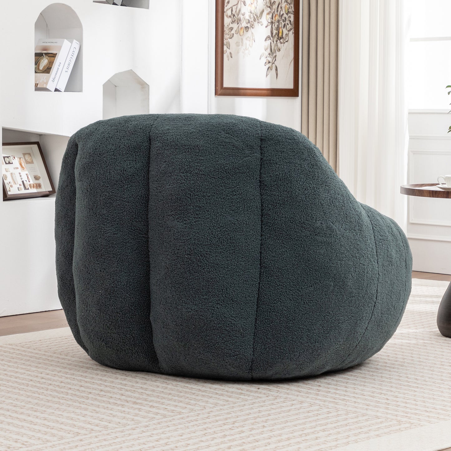 Bean Bag Chair With Filler, Sofa Tufted Soft Stuffed Filling, Fluffy