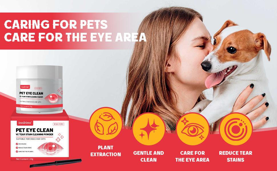 Pet Tear Stain Removal Powder - Gentle Eye & Fur Brightening, 1PC