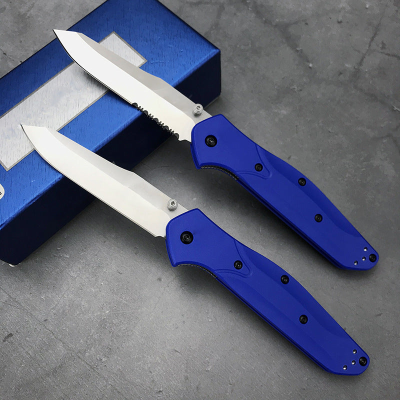 Portable Folding Knife with Stainless Steel Blade for Outdoor Use