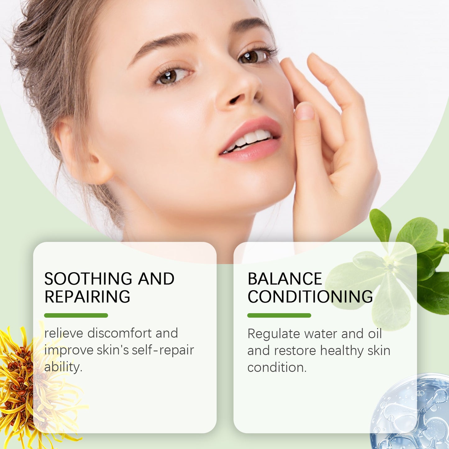 Purslane Soothing Repair Serum - Hydrating Facial Moisturizer for Sensitive Skin