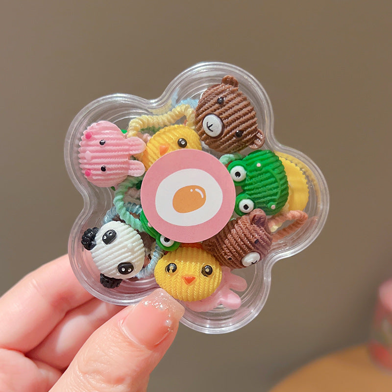 Children's Cute Baby Hair Rope Headband - Highly Elastic, No Hurt, 20PCs Set