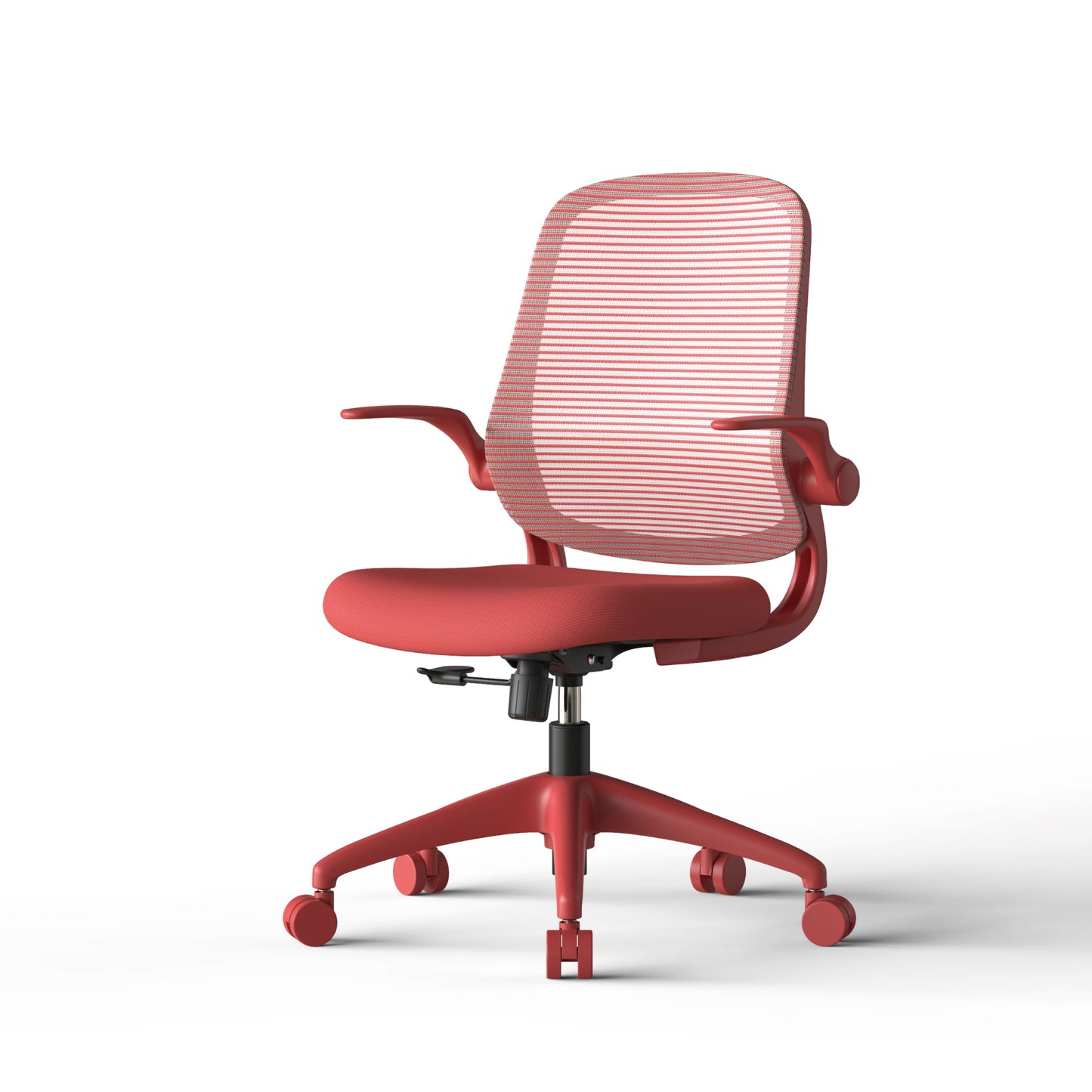 Ergonomic Mesh Office Chair - Comfortable & Fireproof - Red