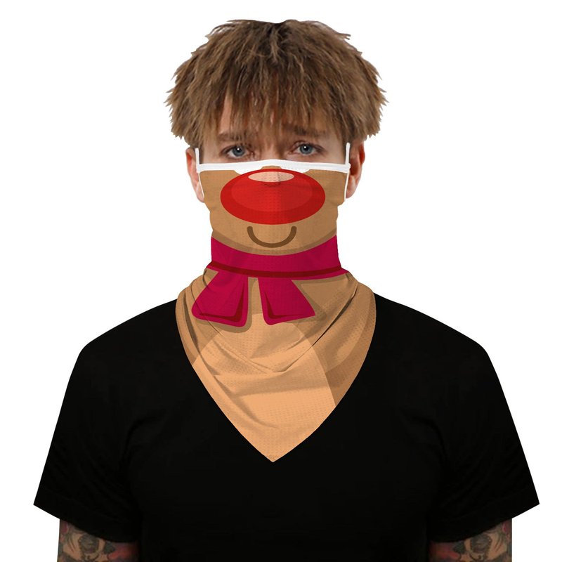 Dustproof Triangle Face Mask for Christmas – Digital Print