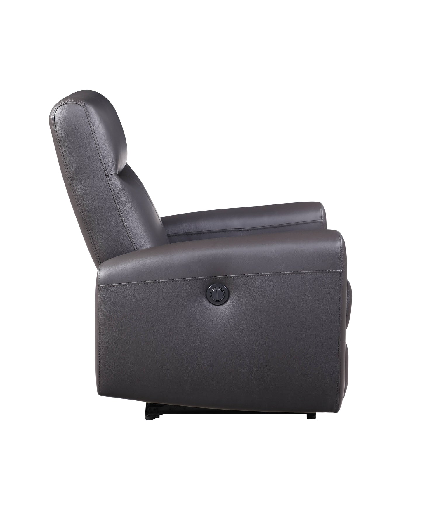 Brown Top Grain Leather Match Power Motion Recliner