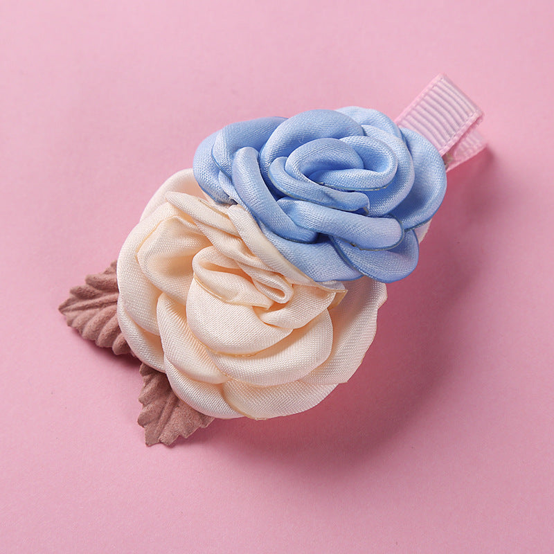 Children's Flower Hair Clip - Pearl Finish