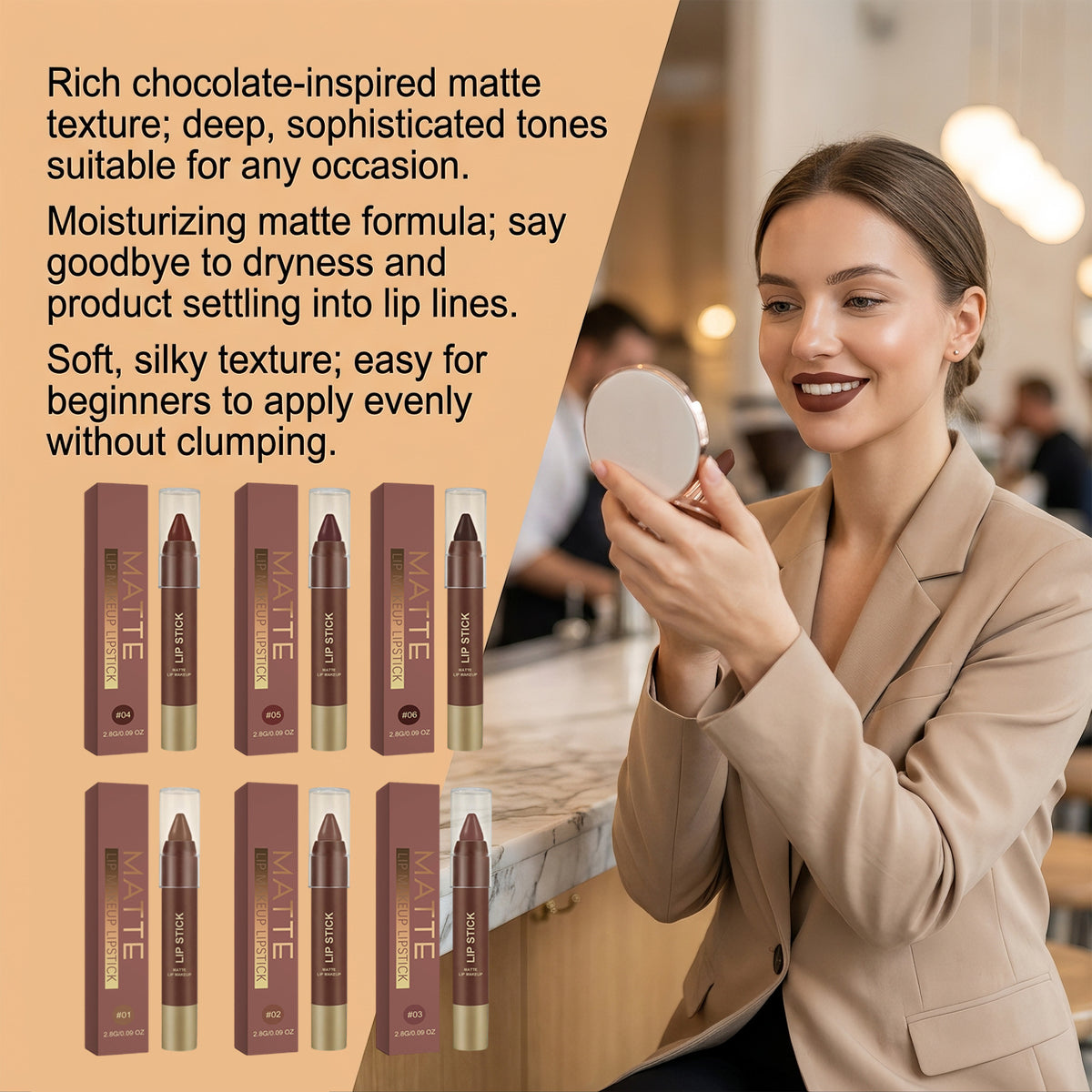 Nong Qiao Series Matte Lip Gloss