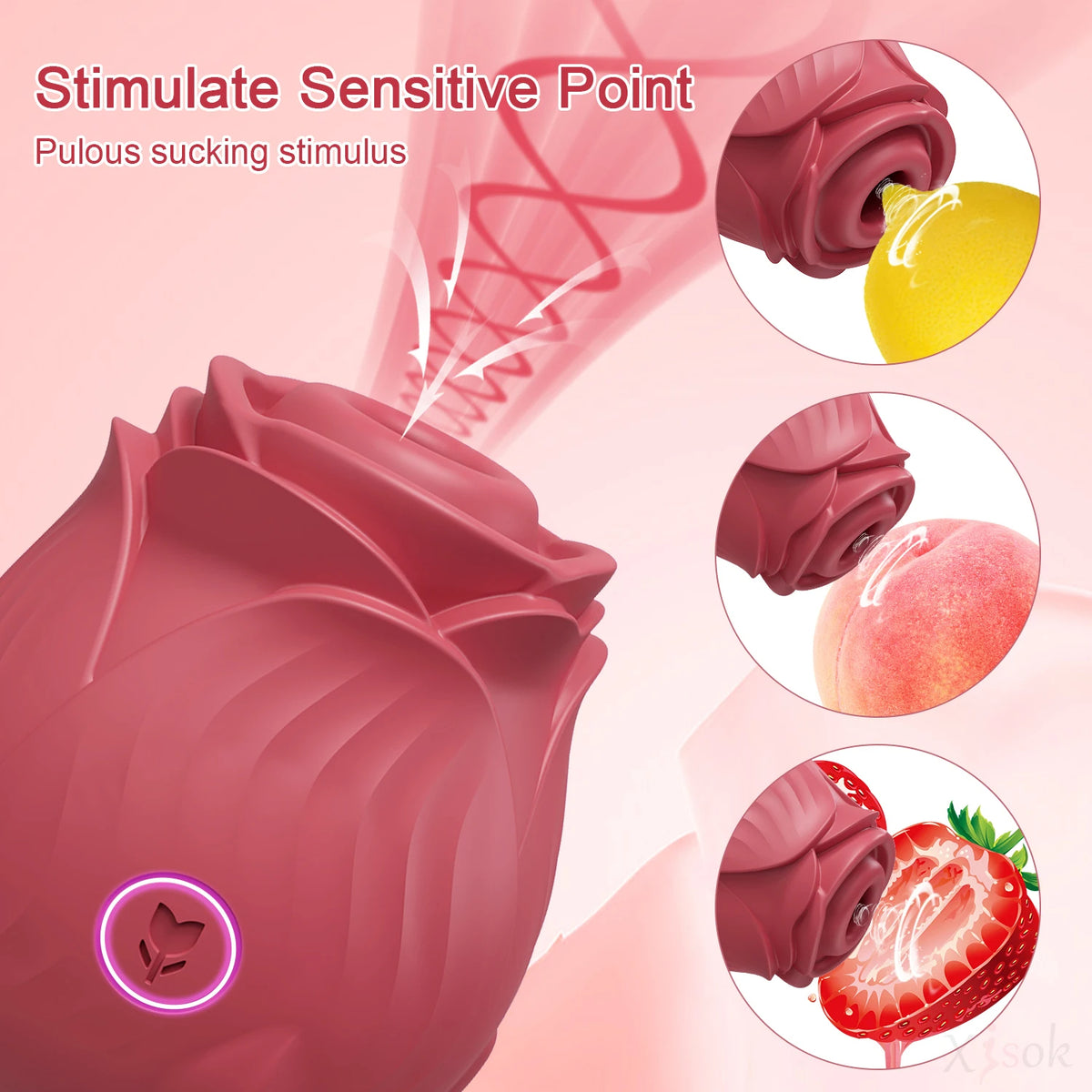 Female Electric Egg Sucker - Silicone & ABS Control Button, Multiple Colors
