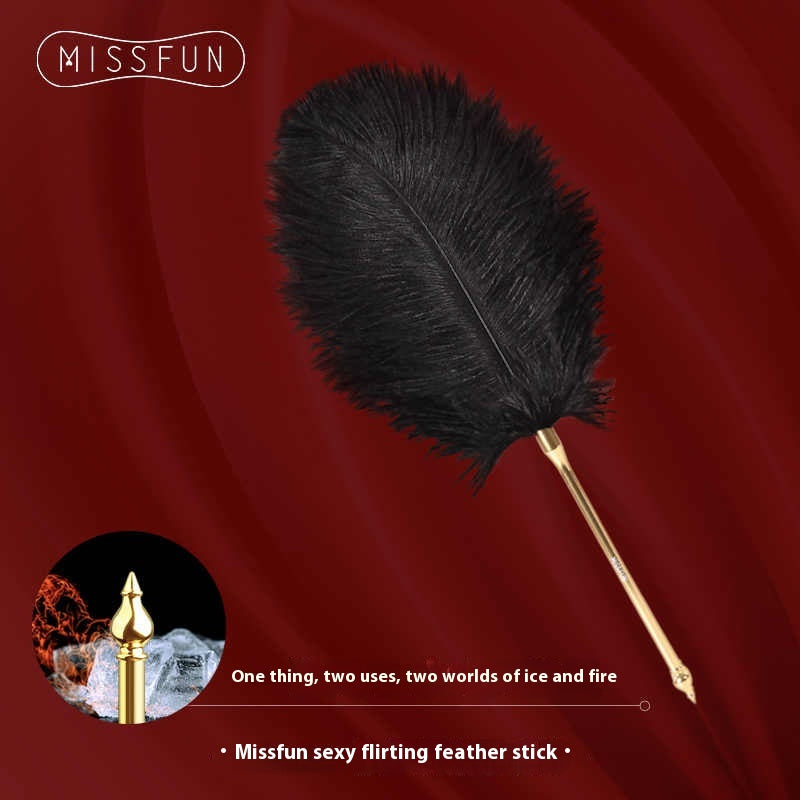 Feather Teasing Stick Prop for Creative Play and Performance