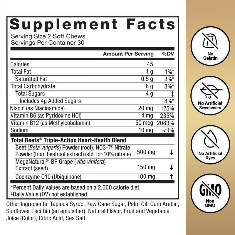 Beet Root Soft Candy Capsules - 60 Tablets
