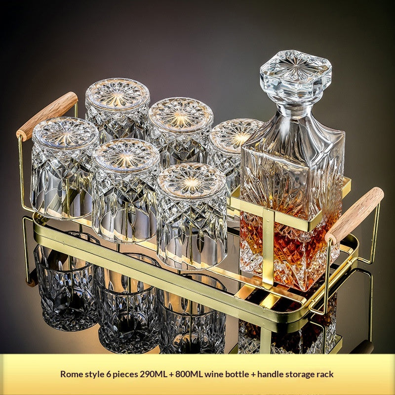 Premium Whiskey Glass and Decanter Set - Multiple Styles & Designs